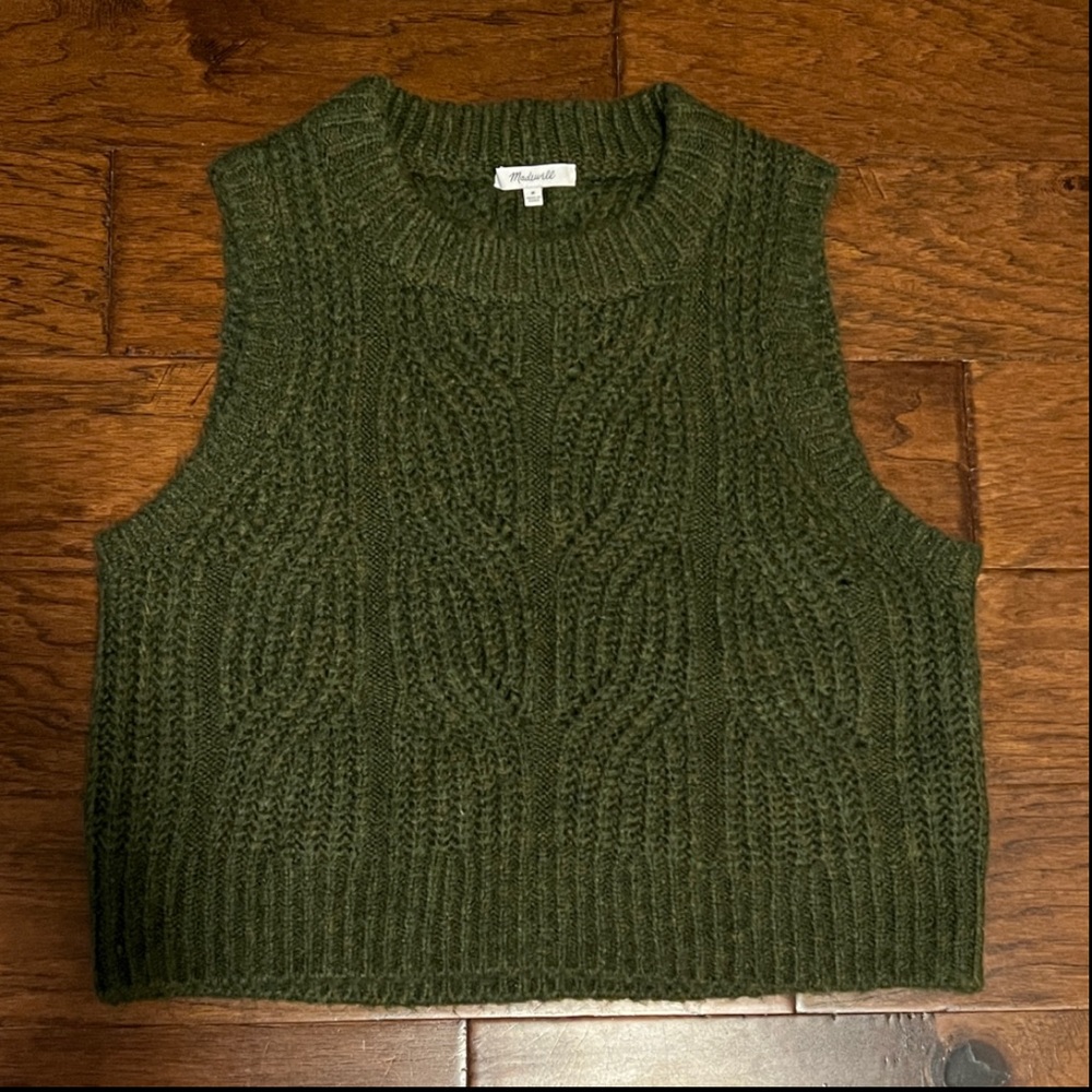 Madewell Pointelle Knit Sweater Vest